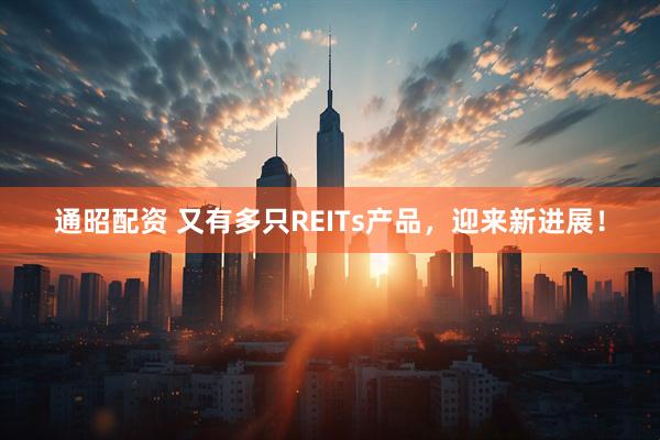 通昭配资 又有多只REITs产品，迎来新进展！